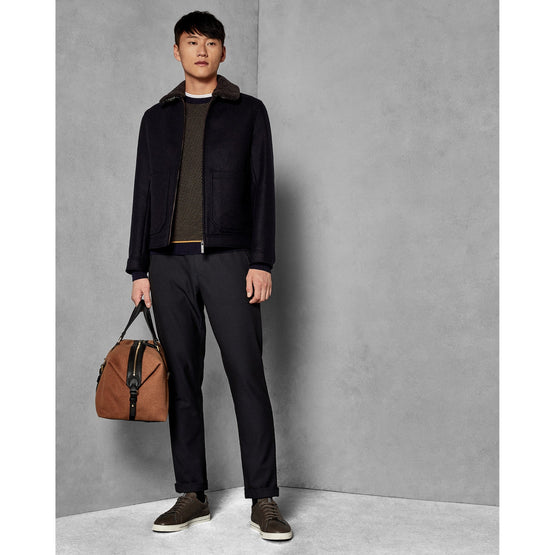 Men Mmo-Fondu-Tc8M-Wool Jacket With Shearling - Navy