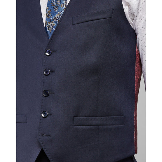 Men Mps-Arcinaw-Rh9M-Debonair Plain Waistcoat - Dk-Blue