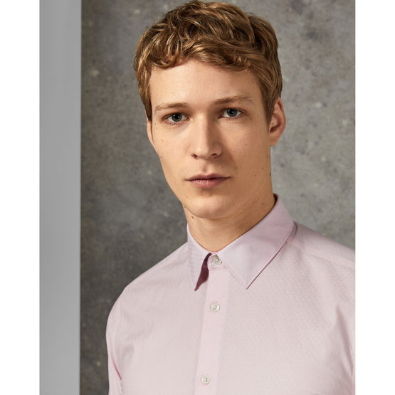 Men Mpa-Timone-Rh9M-Ls Diamond Phormal Shirt - Lt-Pink