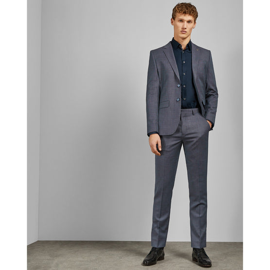 Men Mps-Bekdebt-Rh9M-Debonair Birdseye Suit Trouser - Lilac