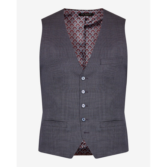 Men Mps-Bekdebw-Rh9M-Debonair Birdseye Waistcoat - Lilac
