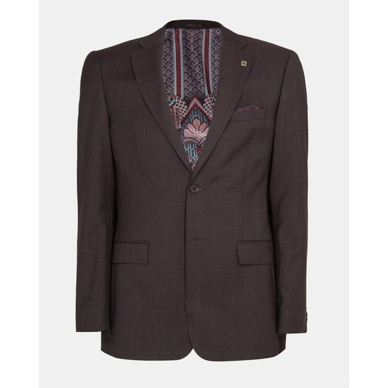 Men Mps-Westj-Rc9M-Debonair Check Jacket - Dk-Red