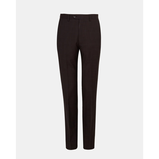 Men Mps-Westt-Rc9M-Debonair Check Trouser - Dk-Red