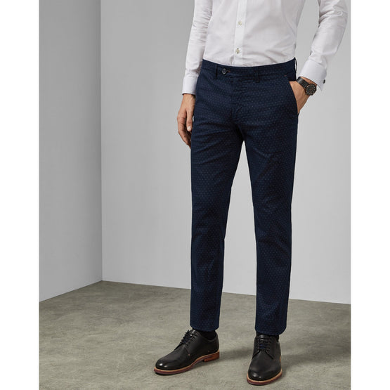 Men Mmt-Saidar-Tc9M-Printed Trouser - Blue