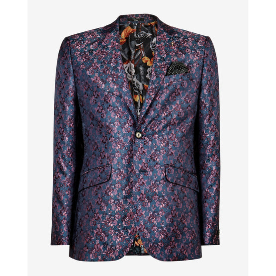 Men Mpj-Tann-Tc9M-Pashion Jacquard Jacket - Teal-Blue