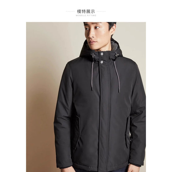Men Mmo-Kinvara-Tc9M-Short Hooded Jacket - Dk-Red