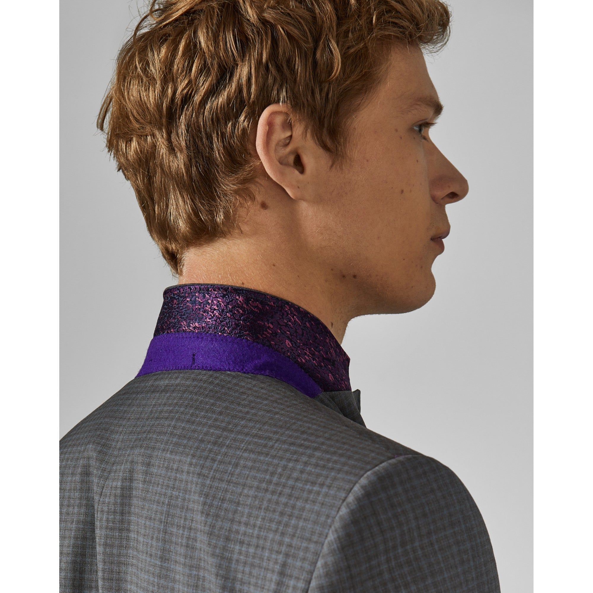 Men Mps-Colmanj-Rc9M-Sterling Small Check Jacket - Grey