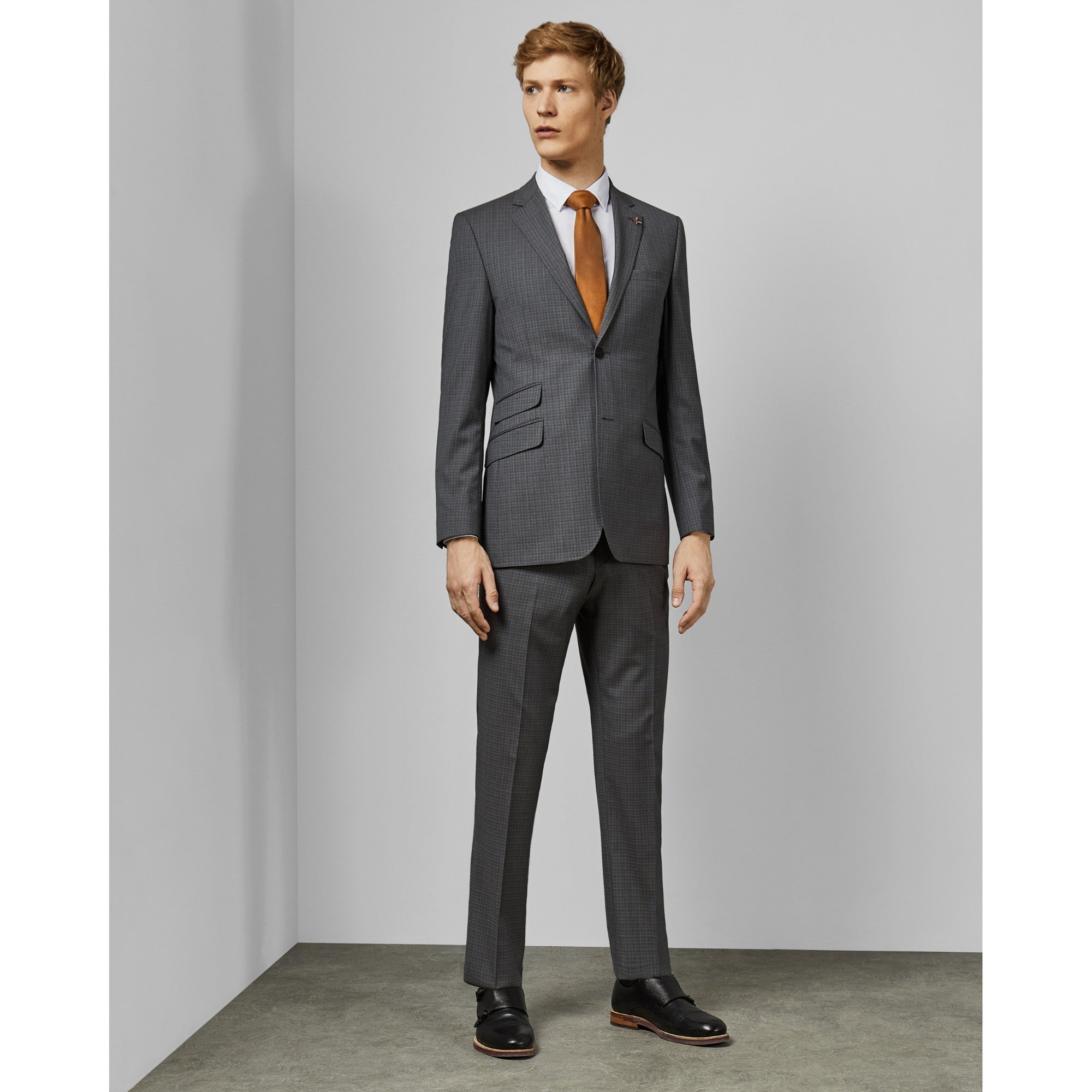 Men Mps-Colmanj-Rc9M-Sterling Small Check Jacket - Grey