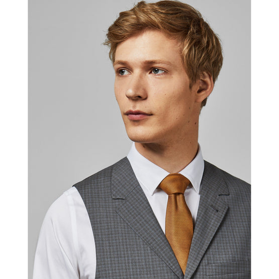 Men Mps-Colmanw-Rc9M-Sterling Small Check Waistcoat - Grey