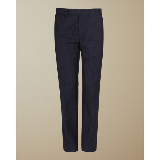 Men Mps-Marklet-Sterling Check Trouser - Navy
