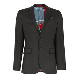 Men Mmj-Beezly-Semi Plain Blazer - Charcoal