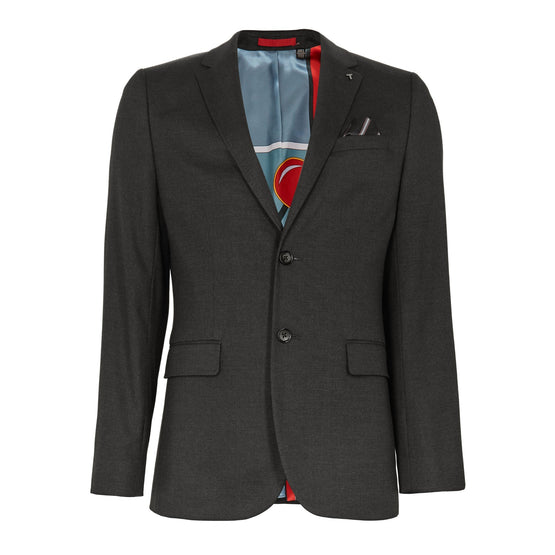 Men Mmj-Beezly-Semi Plain Blazer - Charcoal