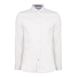Men Mpa-Jackman-Ls Modern Fit Geo Print Shirt - White