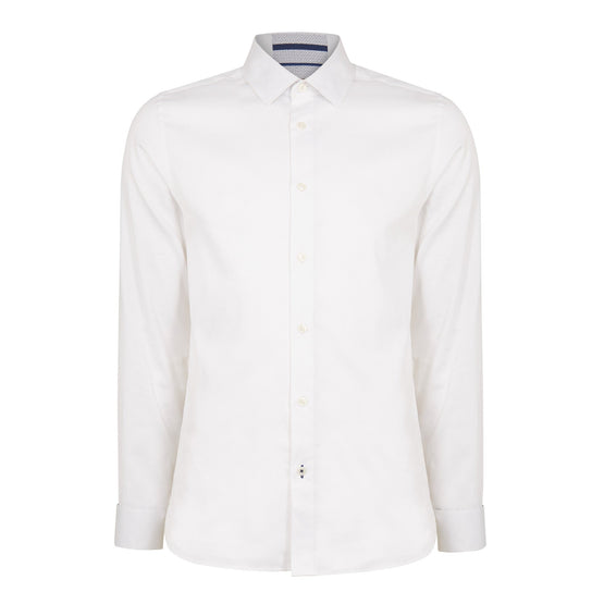 Men Mpa-Jackman-Ls Modern Fit Geo Print Shirt - White