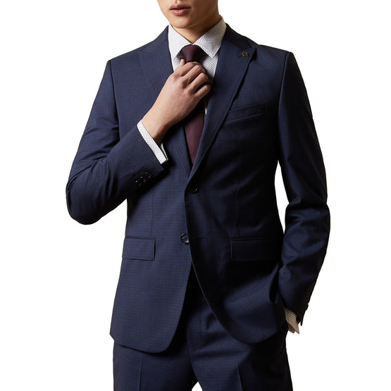 Men Mps-Cabotj-Debonair Check Jacket - Blue