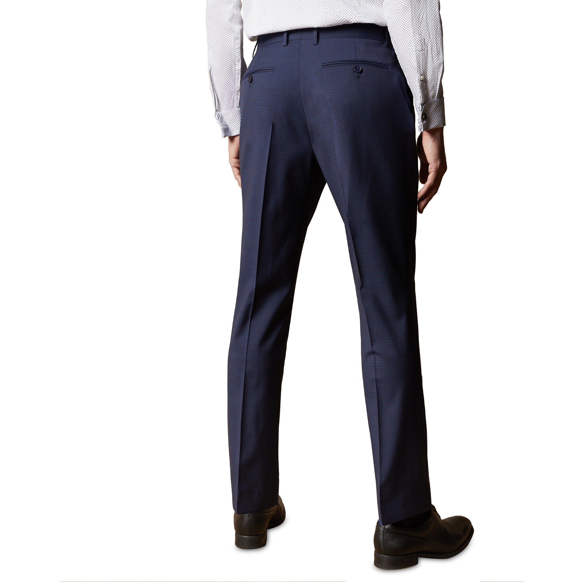 Men Mps-Cabott-Debonair Check Trouser - Blue