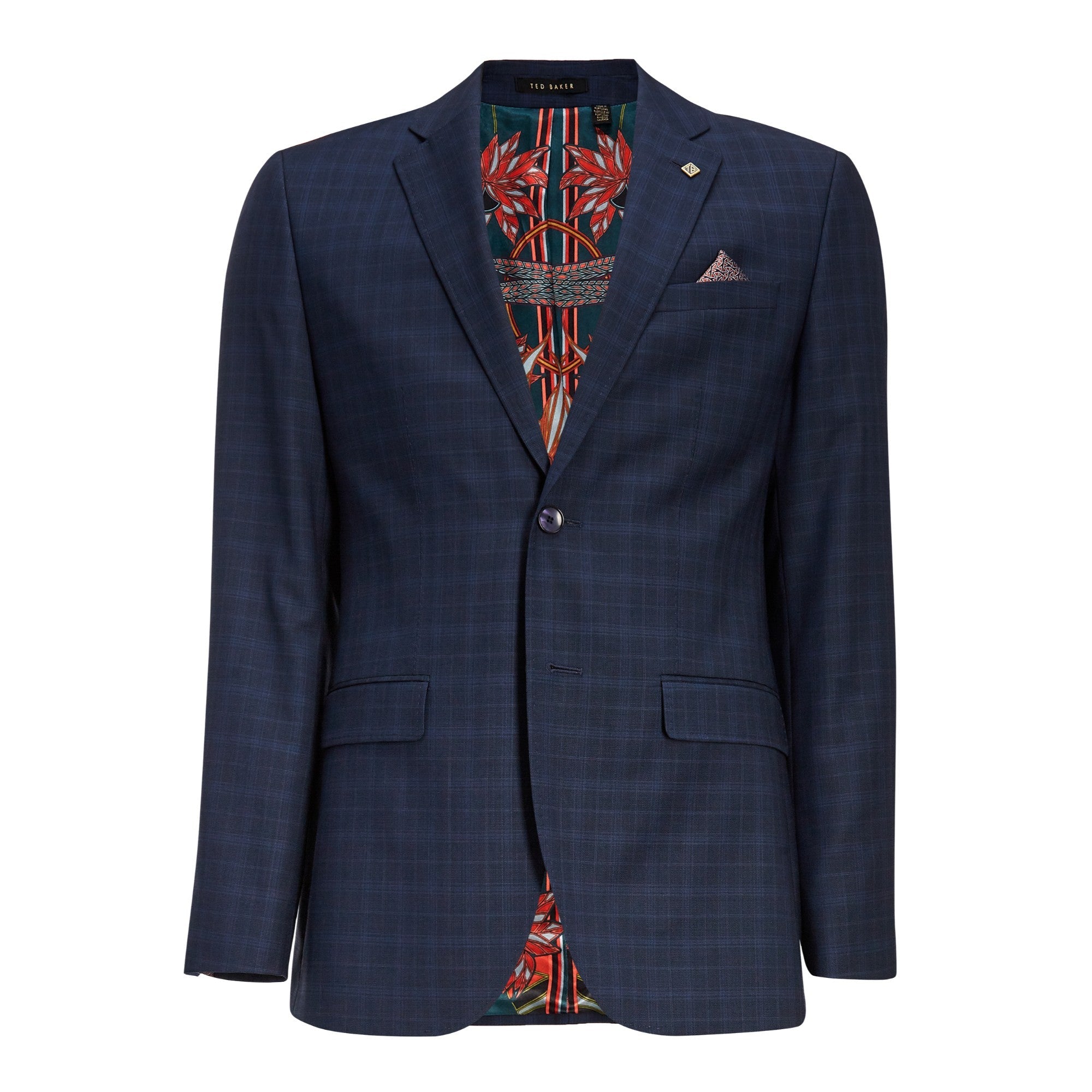Men Mps-Louiej-Debonair Check Jacket - Navy