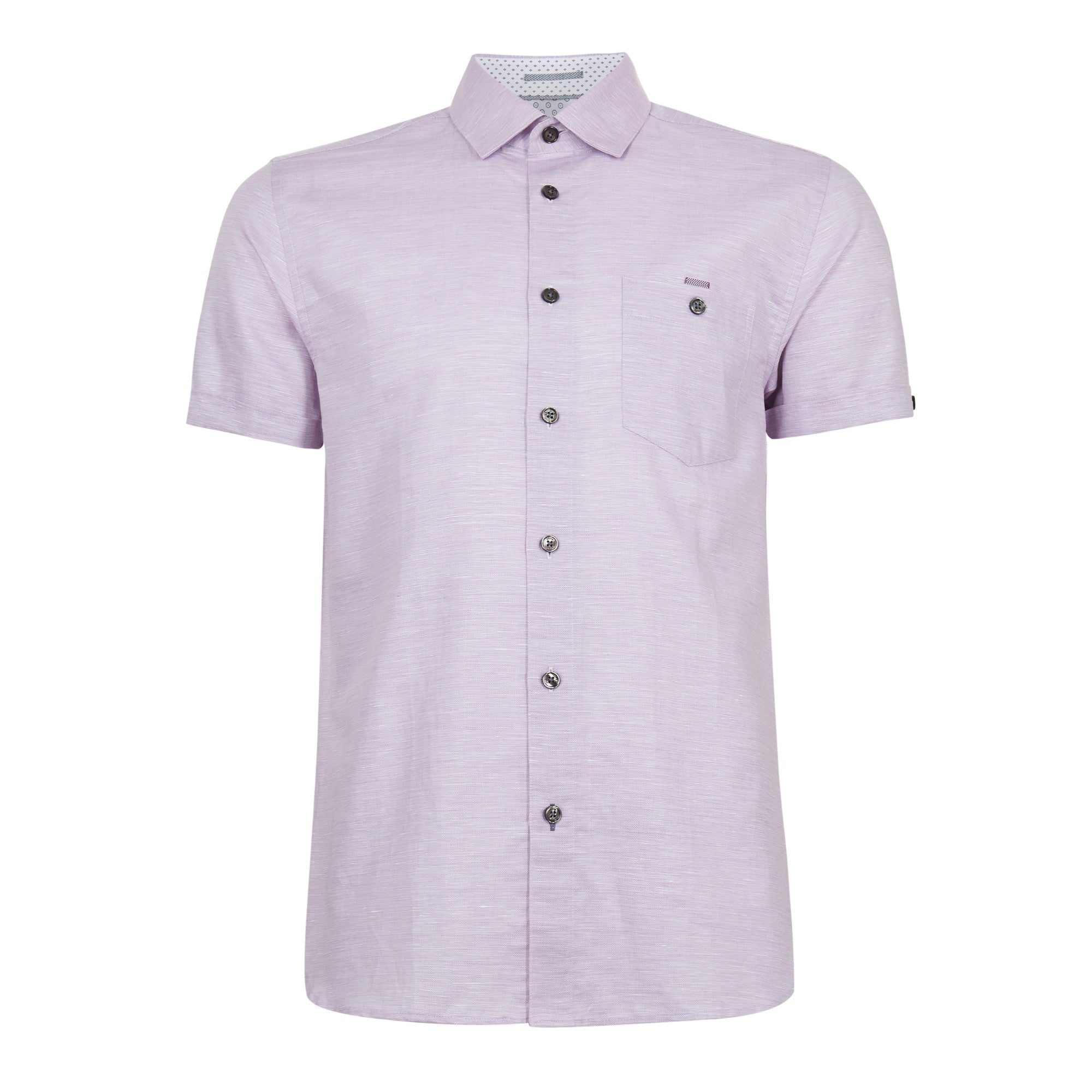 Men Mma-Havefun-Ss Linen Shirt - Purple