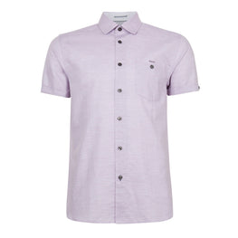 Men Mma-Havefun-Ss Linen Shirt - Purple