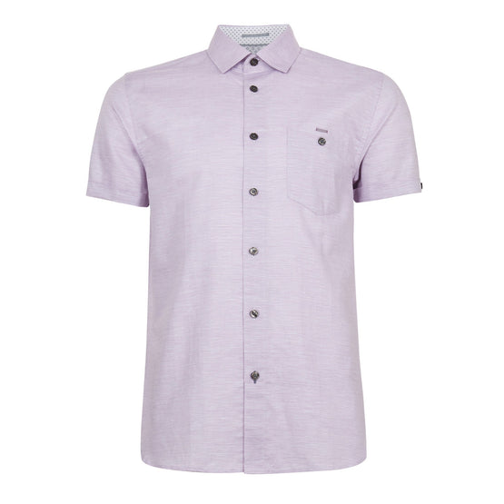 Men Mma-Havefun-Ss Linen Shirt - Purple
