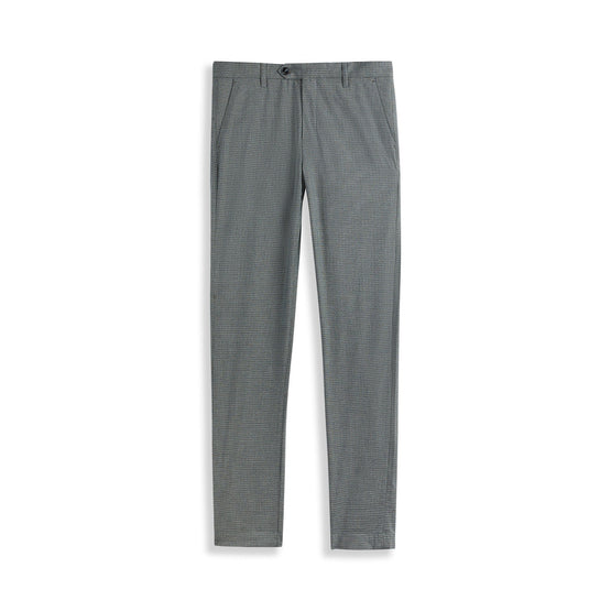 Men Mmt-Same-Slim Fit Checked Trouser - Blue