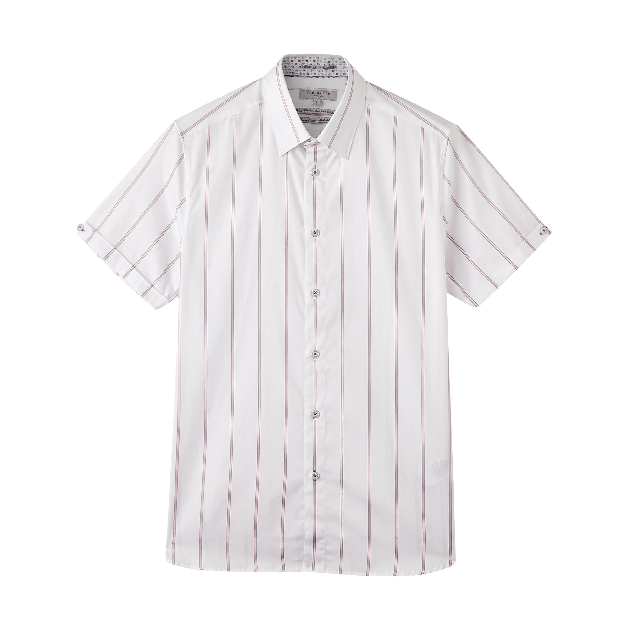 Men Mma-Eluss-Ss Stripe Shirt - White