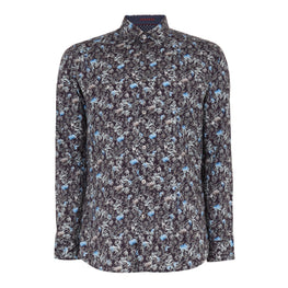 Men Mma-Toobig-Ls Floral Print Shirt - Navy