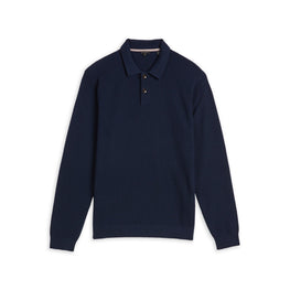 Men Mmk-Batha-Ls Knitted Polo - Navy