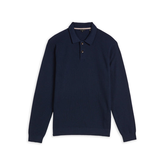 Men Mmk-Batha-Ls Knitted Polo - Navy