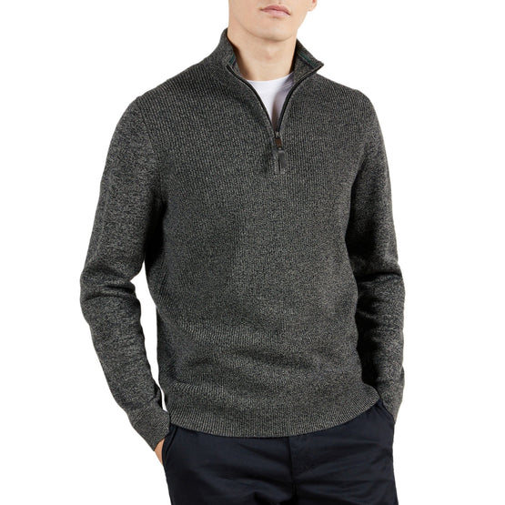 Men Mmk-Nitchip-Ls Half Zip Funnel Neck - Grey