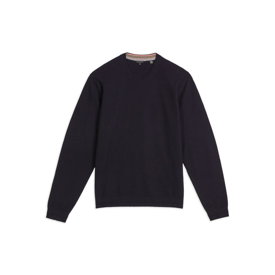 Men Mmk-Staylay-Ls Textured Crew Neck Jumper - Navy