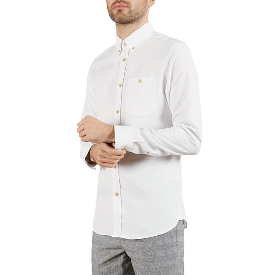 Men Mma-Piktur-Ls Oxford Shirt - White