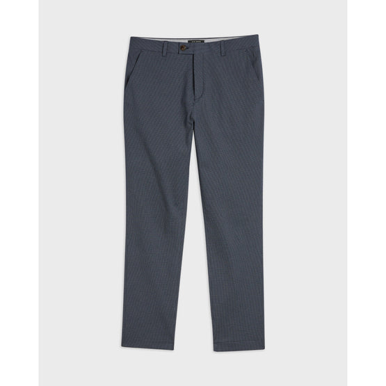 Men Mmt-Cactust-Slim Fit Tonal Micro Check Suit Trouser - Navy