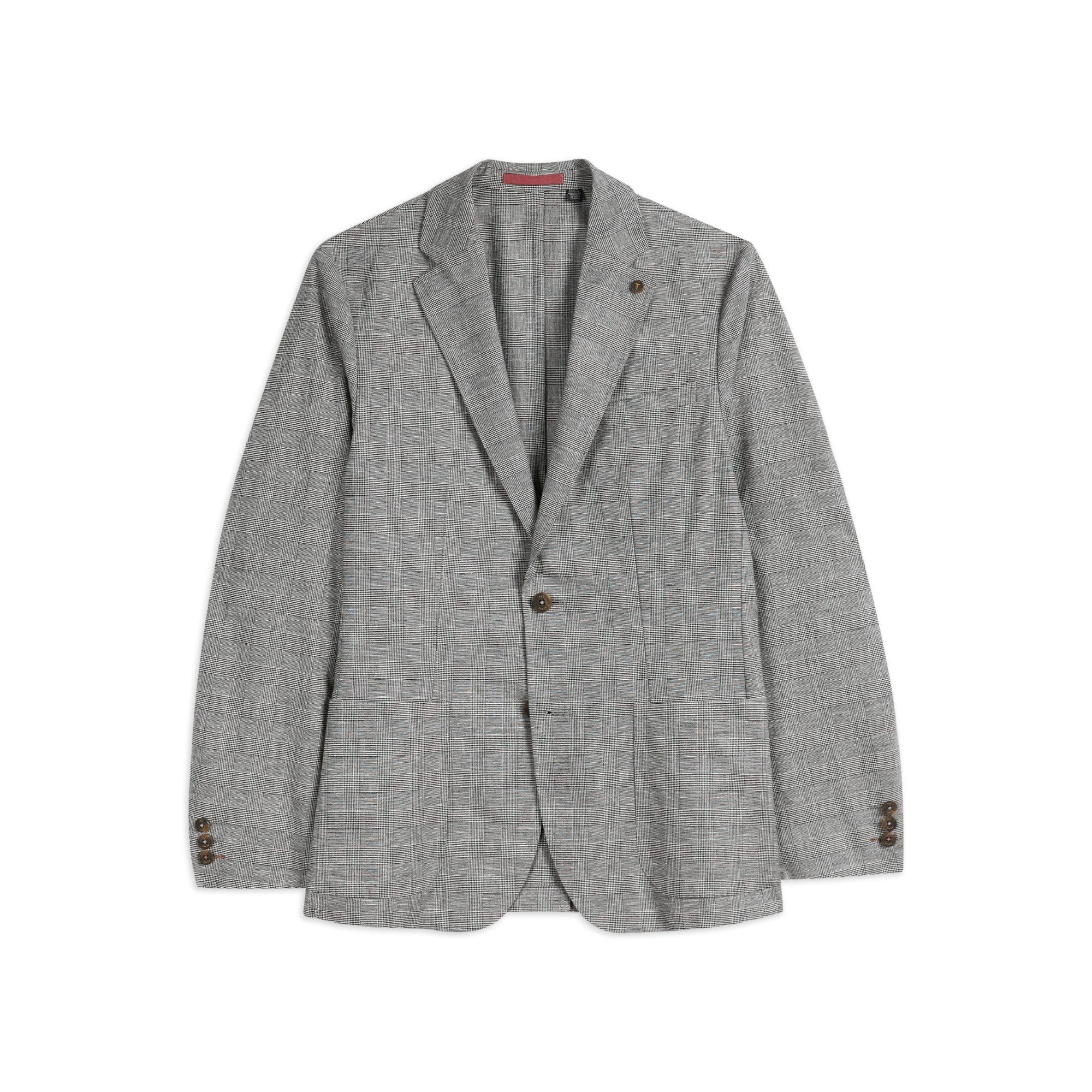 Men Mmj-Bonsai-Pow Check Blazer - Charcoal