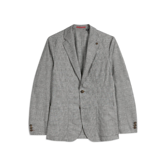 Men Mmj-Bonsai-Pow Check Blazer - Charcoal