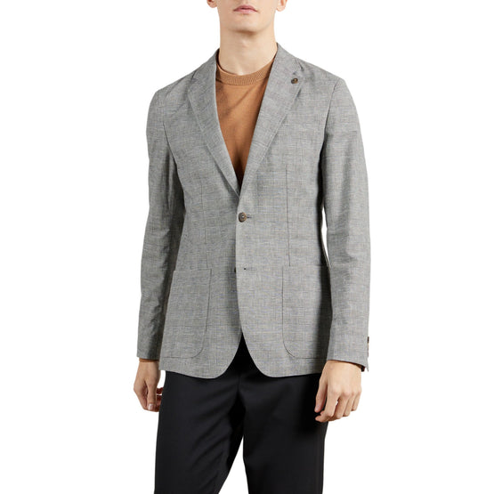 Men Mmj-Bonsai-Pow Check Blazer - Charcoal