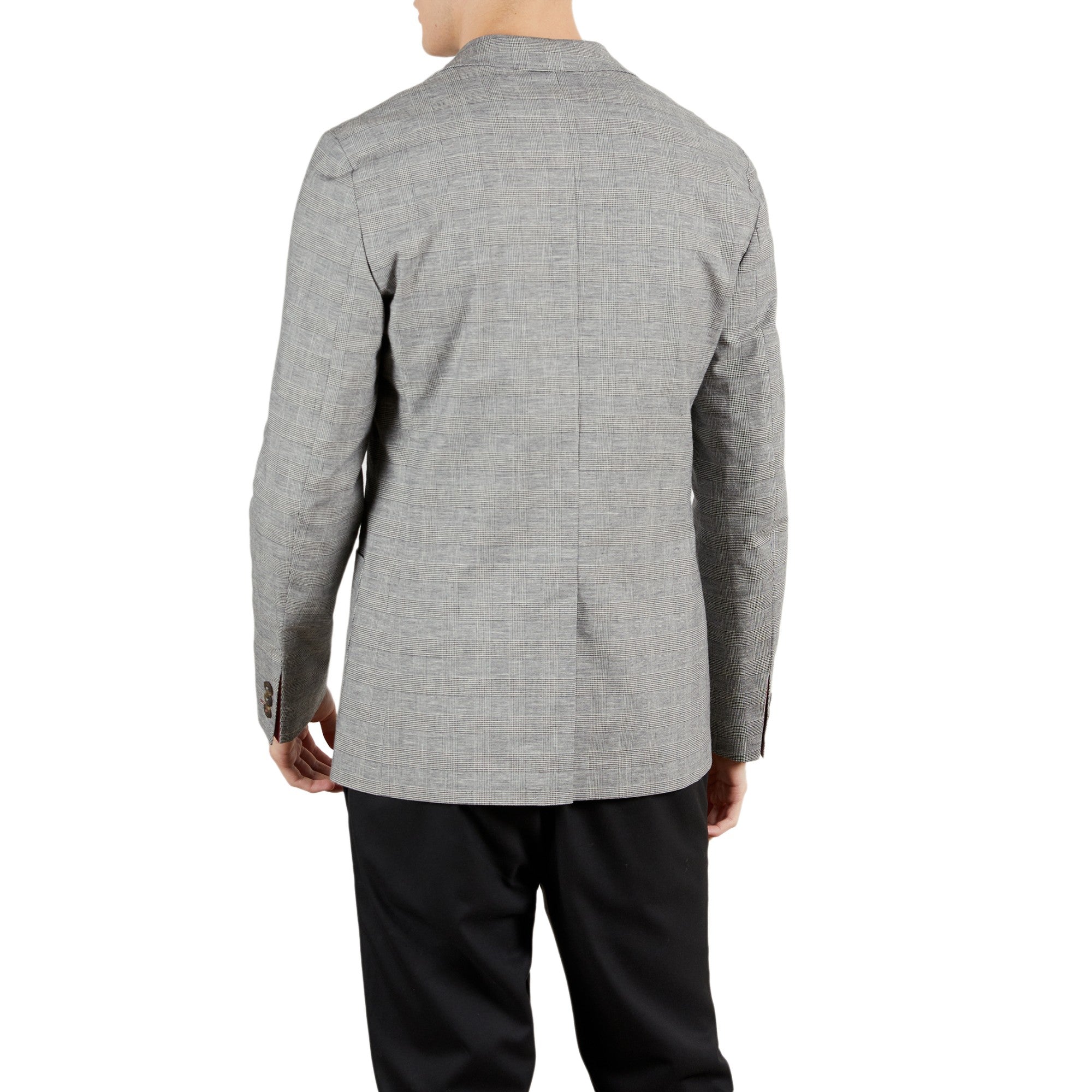 Men Mmj-Bonsai-Pow Check Blazer - Charcoal