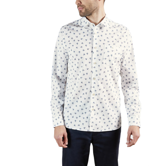 Men Mma-Costar-Ls Floral Shirt - White
