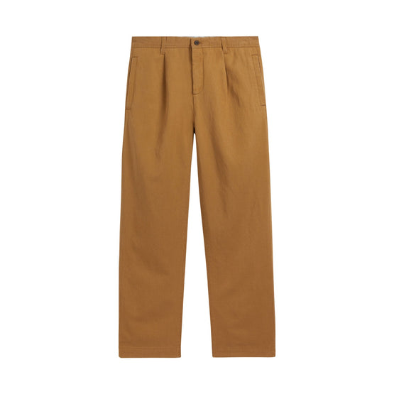 Men Mmt-Kurr-Pleated Tapered Trouser - Camel