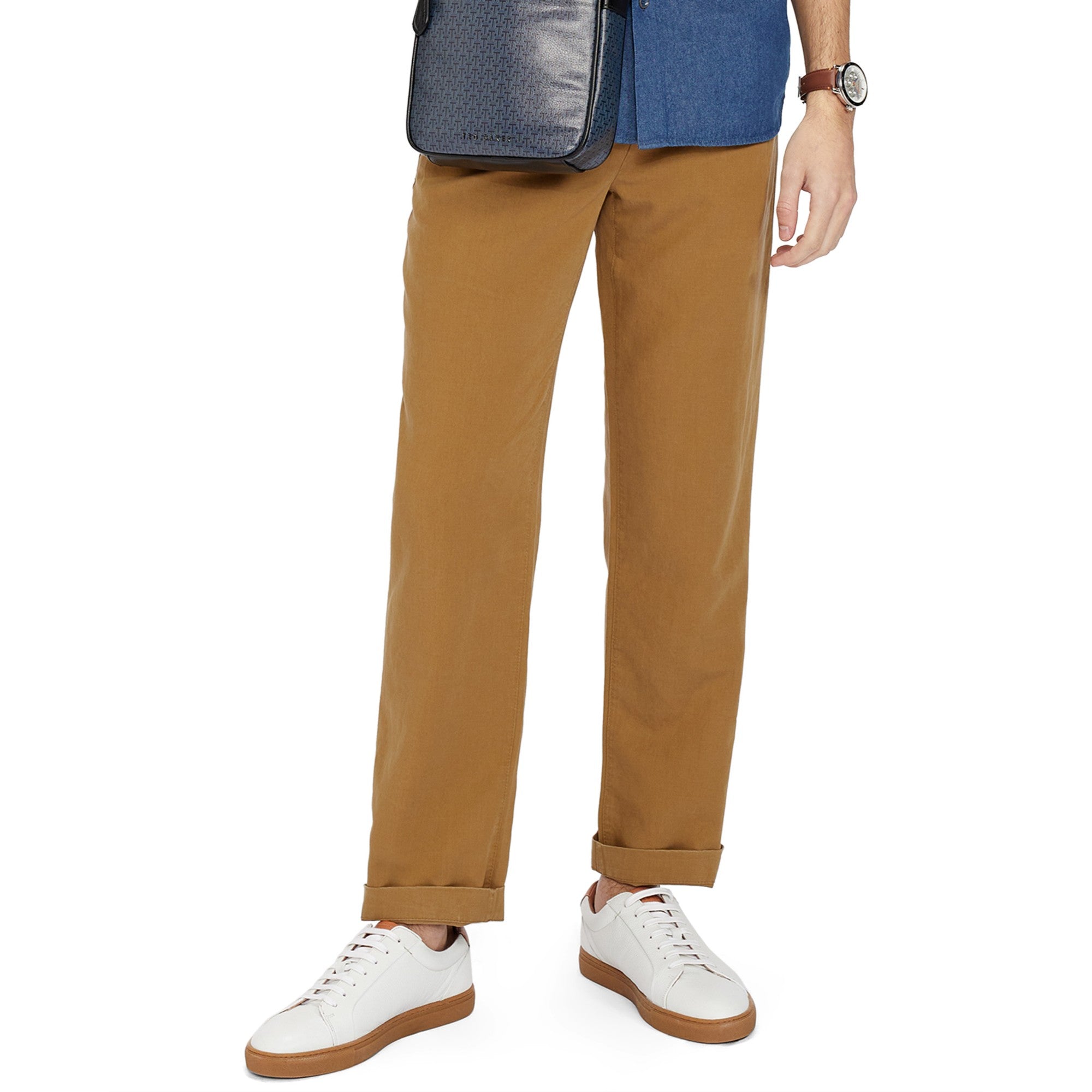 Men Mmt-Kurr-Pleated Tapered Trouser - Camel