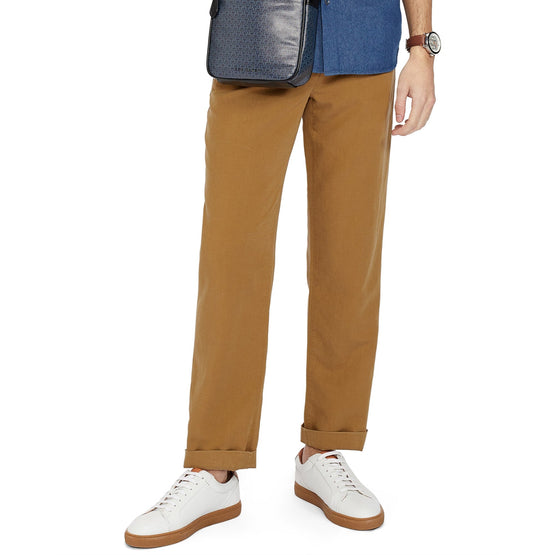 Men Mmt-Kurr-Pleated Tapered Trouser - Camel