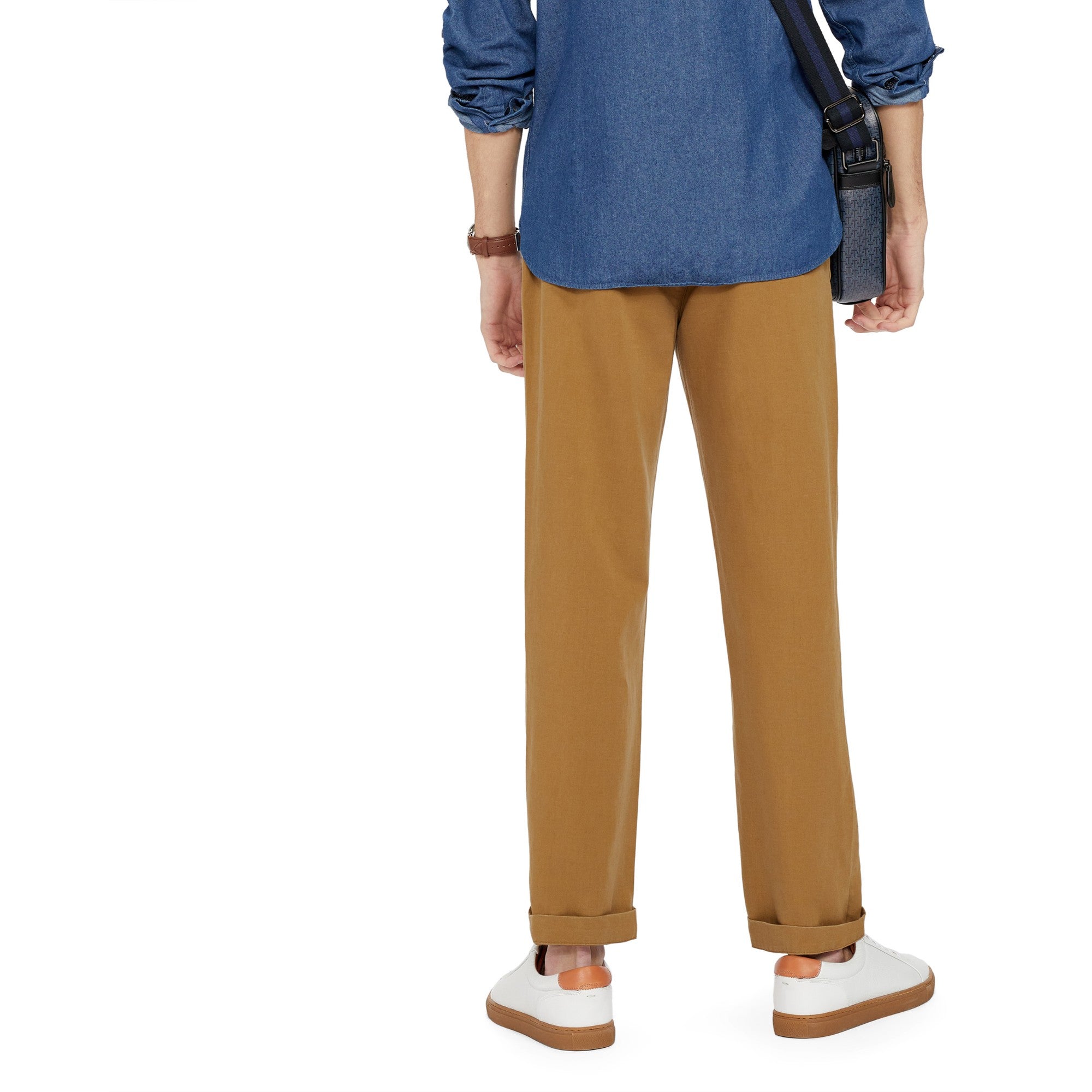 Men Mmt-Kurr-Pleated Tapered Trouser - Camel