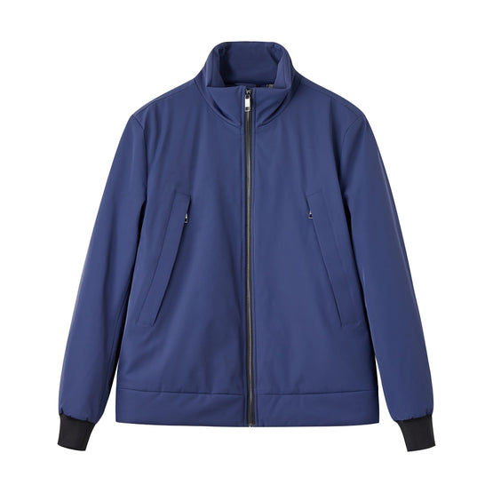 Men Mmo-Palms-Quilted Jacket - Blue