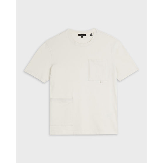 Men Mmb-Famtime-Ss Multi Pocket Tshirt - White-Grey