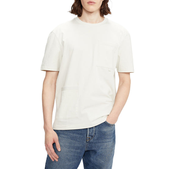 Men Mmb-Famtime-Ss Multi Pocket Tshirt - White-Grey