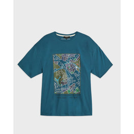Men Mmb-Brektru-Ss Graphic T-Shirt - Teal-Blue