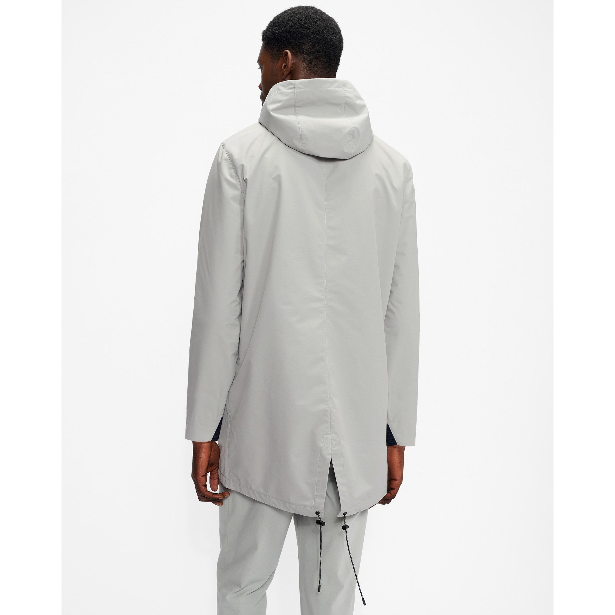 Men Mmo-Coffy-Lightweight Fishtail Parka - Grey
