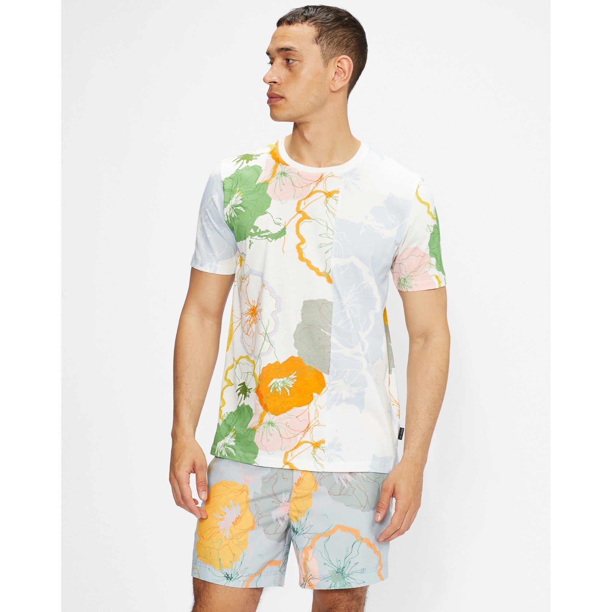 Men Mmb-Warmday-Ss Printed Jersey T-Shirt - Multicol