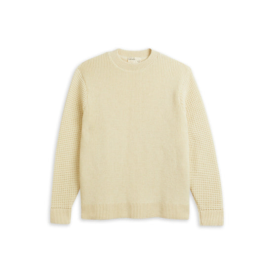 Men Mmk-Stretam-Mib Ls Stitch Mix Crew Jumper - White