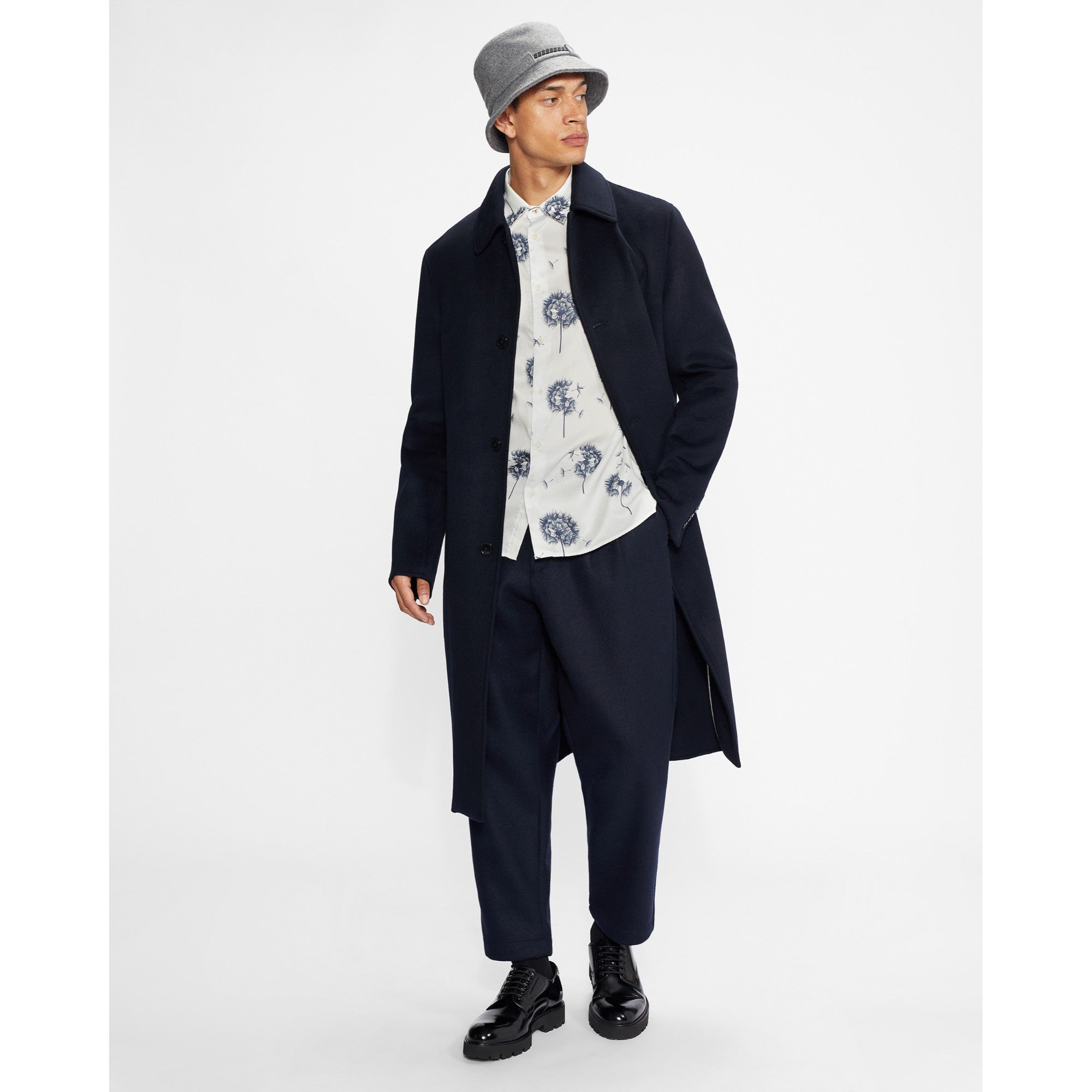 Men Mma-Golstar-Ls Dandelion Print Shirt - White